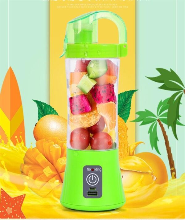 Portable Electric Fruit Juicer Handheld Smoothie Maker Blender USB Rechargeable Mini Juice Cup - immagine 4