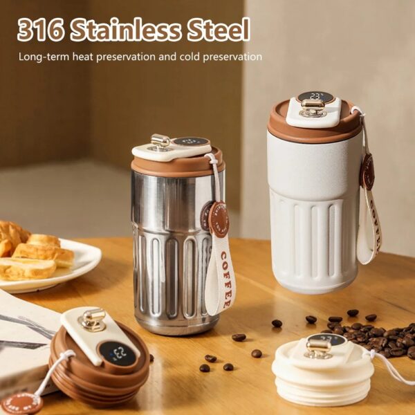 Borraccia Termica Digitale in Acciaio Inox 450 ml